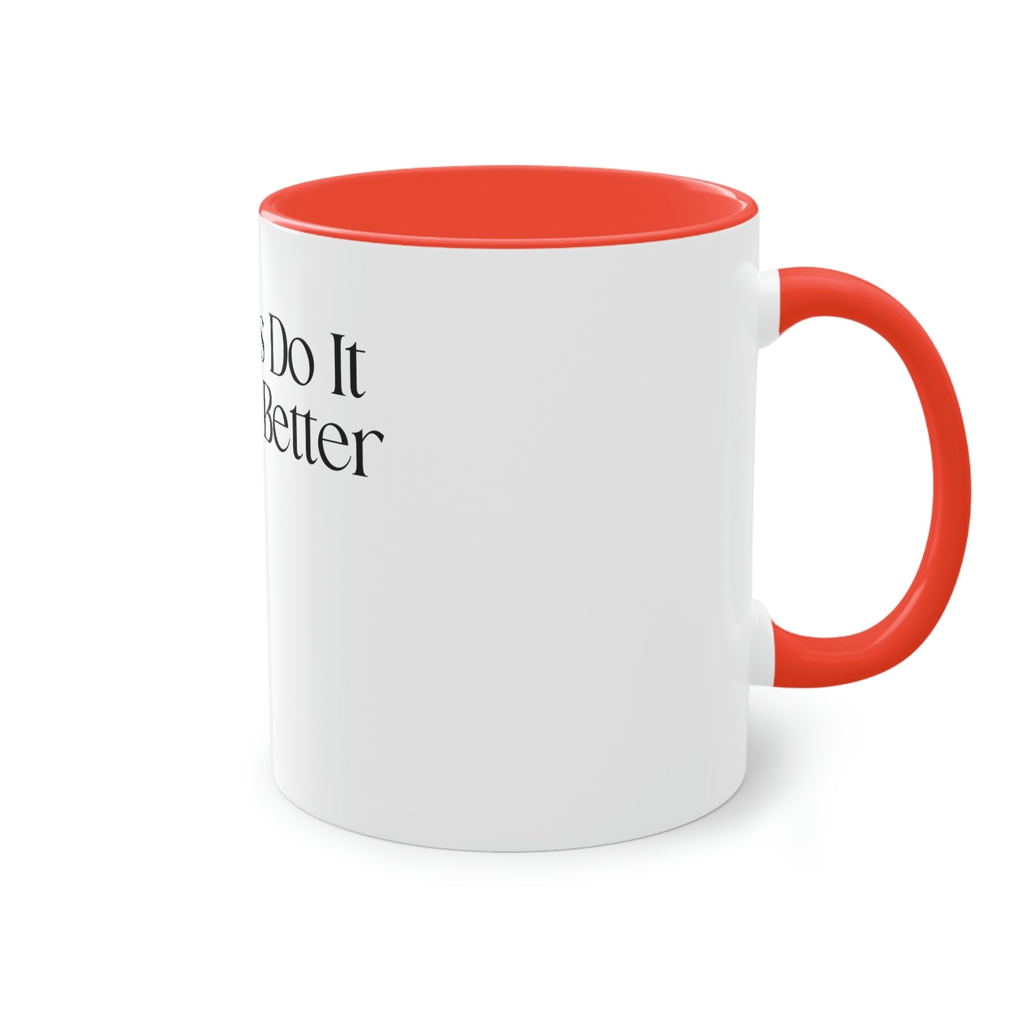 Italians Do It Better - Plain Logo - Two-Tone Coffee Mug, 11oz