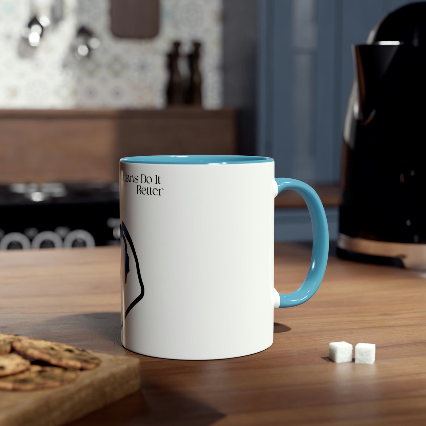 Italians Do It Better - Plain Logo #2- Two-Tone Coffee Mugs, 11oz